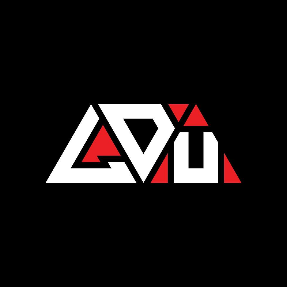 LDU triangle letter logo design with triangle shape. LDU triangle logo design monogram. LDU triangle vector logo template with red color. LDU triangular logo Simple, Elegant, and Luxurious Logo. LDU