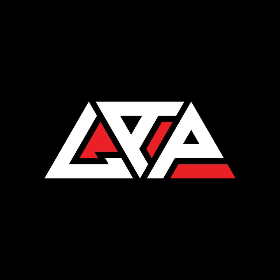 LAP triangle letter logo design with triangle shape. LAP triangle logo design monogram. LAP triangle vector logo template with red color. LAP triangular logo Simple, Elegant, and Luxurious Logo. LAP