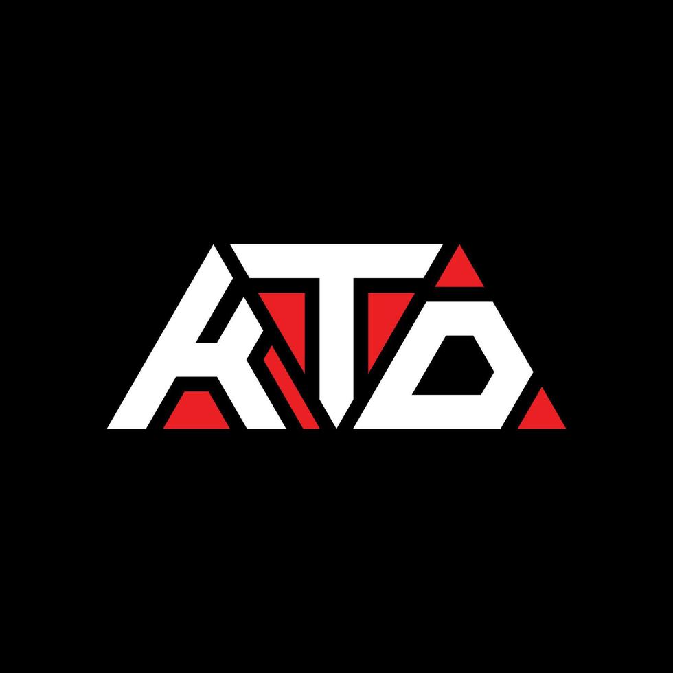 KTD triangle letter logo design with triangle shape. KTD triangle logo design monogram. KTD triangle vector logo template with red color. KTD triangular logo Simple, Elegant, and Luxurious Logo. KTD