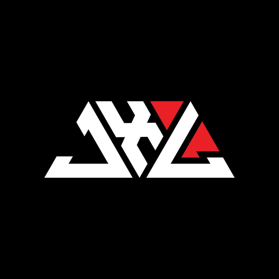 Diseño de logotipo de letra triangular jxl con forma de triángulo. monograma de diseño de logotipo de triángulo jxl. plantilla de logotipo de vector de triángulo jxl con color rojo. logotipo triangular jxl logotipo simple, elegante y lujoso. jxl