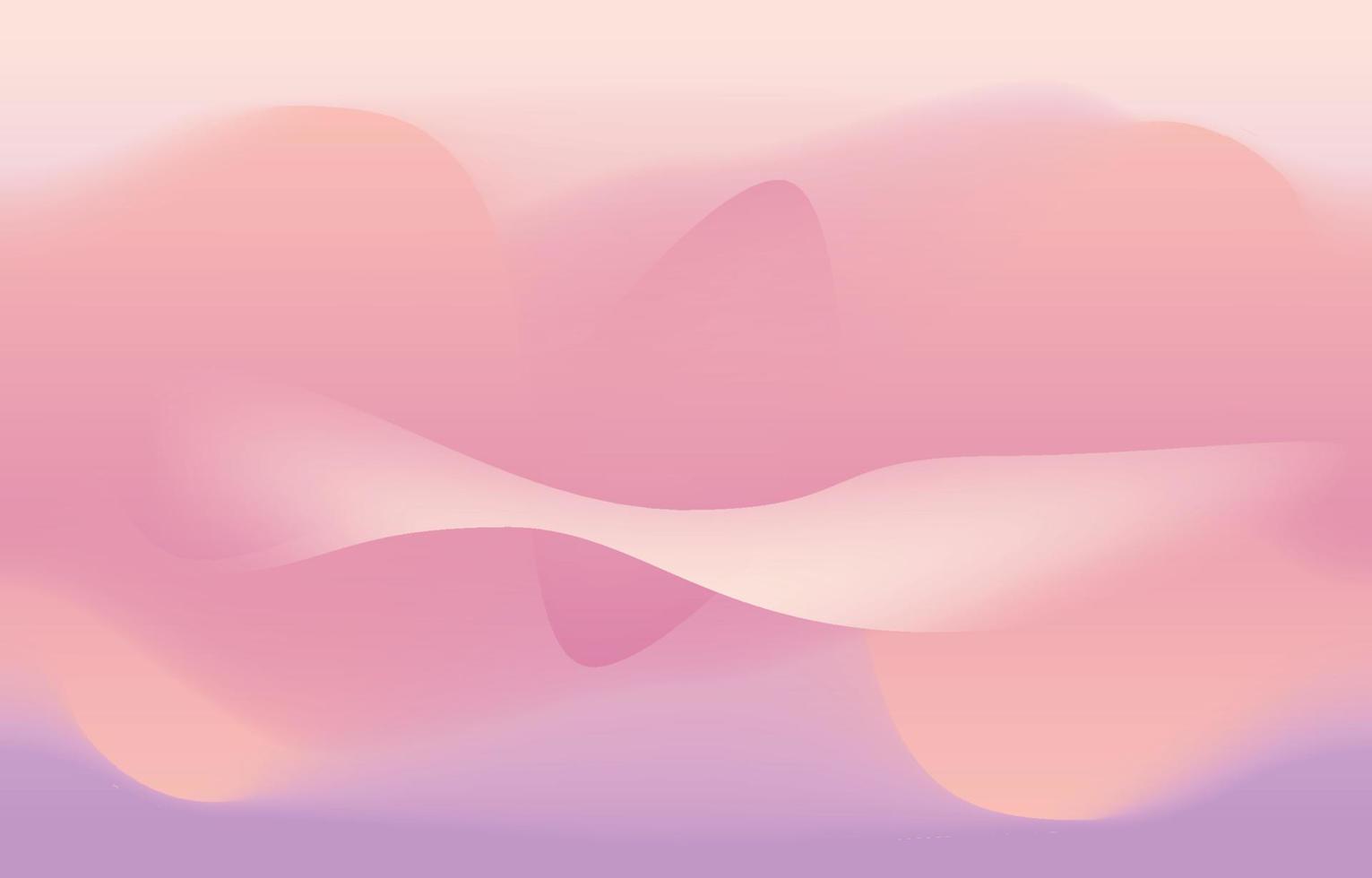 Pastel Pink Purple Gradient Abstract Wave Space Background vector