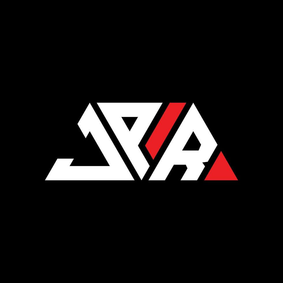 JPR triangle letter logo design with triangle shape. JPR triangle logo design monogram. JPR triangle vector logo template with red color. JPR triangular logo Simple, Elegant, and Luxurious Logo. JPR