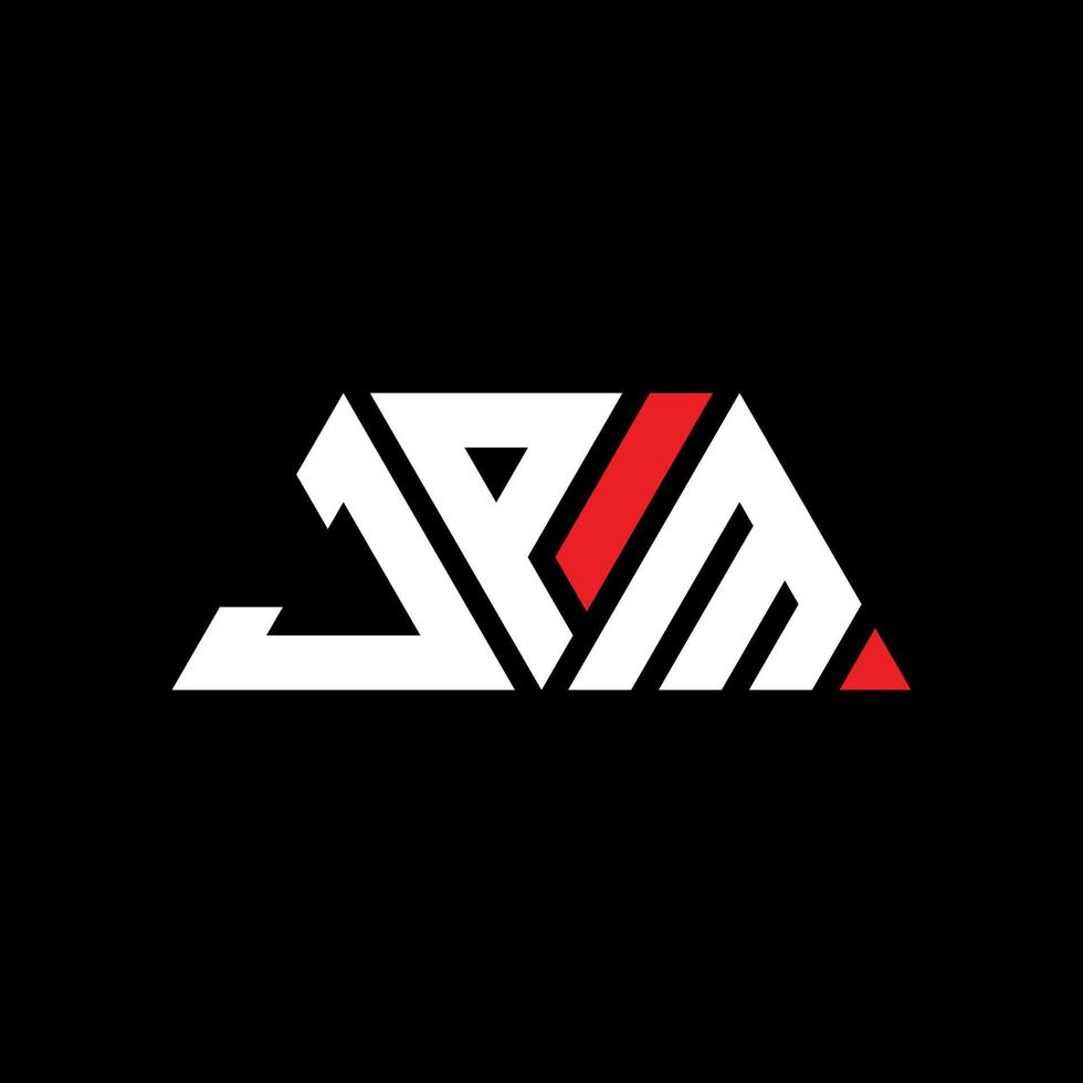 JPM triangle letter logo design with triangle shape. JPM triangle logo design monogram. JPM triangle vector logo template with red color. JPM triangular logo Simple, Elegant, and Luxurious Logo. JPM