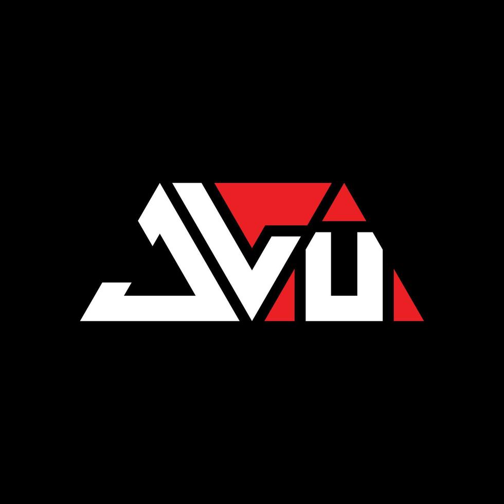 jlu diseño de logotipo de letra triangular con forma de triángulo. monograma de diseño del logotipo del triángulo jlu. plantilla de logotipo de vector de triángulo jlu con color rojo. logotipo triangular jlu logotipo simple, elegante y lujoso. jlu