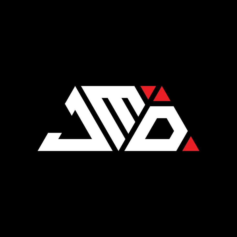 jmd diseño de logotipo de letra triangular con forma de triángulo. monograma de diseño del logotipo del triángulo jmd. plantilla de logotipo de vector de triángulo jmd con color rojo. logotipo triangular jmd logotipo simple, elegante y lujoso. jmd