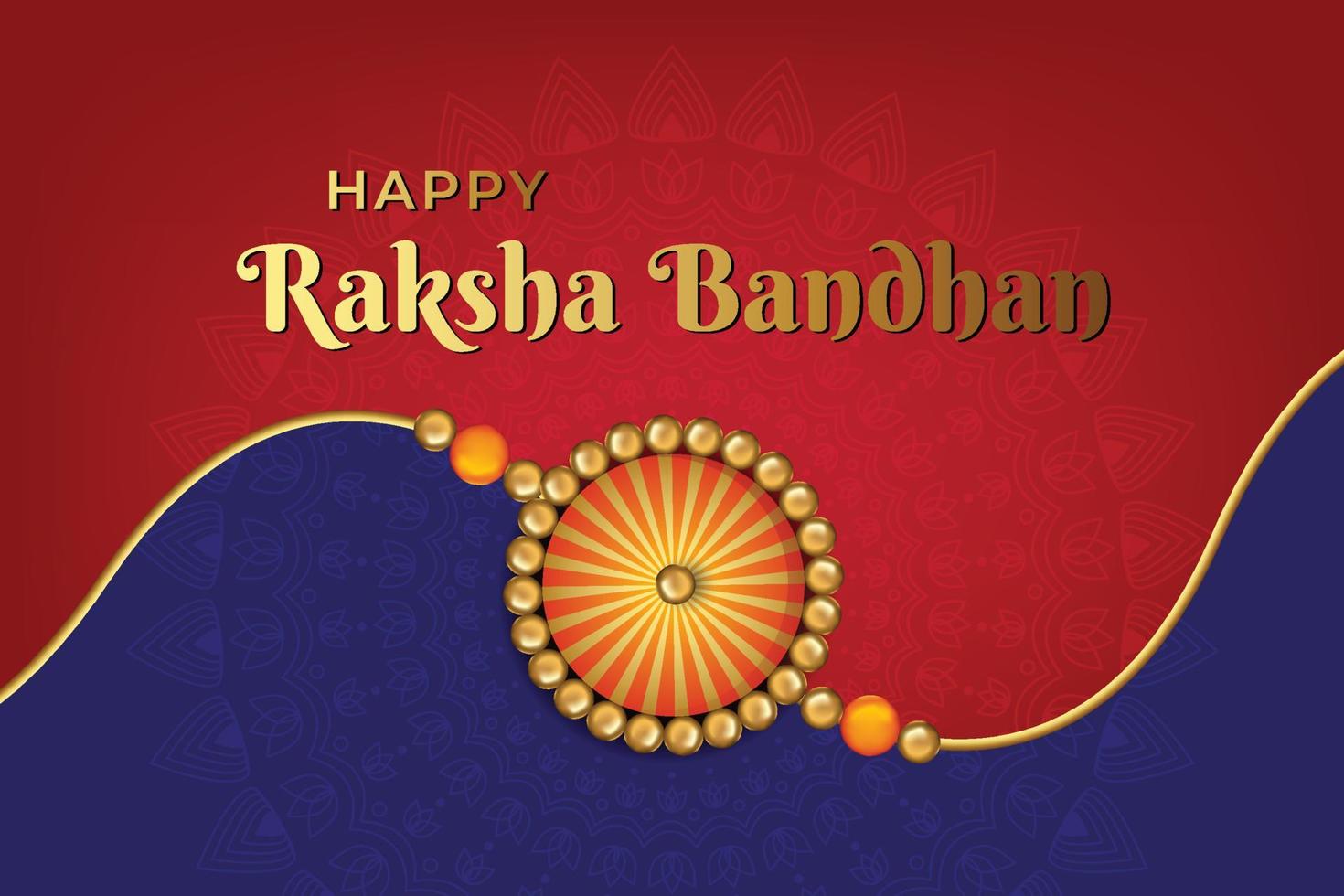 illustration of Raksha Bandhan, Indian festival of brother and sister bonding celebration with decorative Rakhi vector