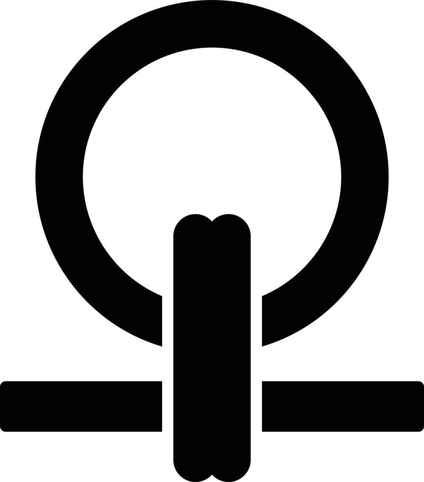 Shen Ring Glyph Icon vector