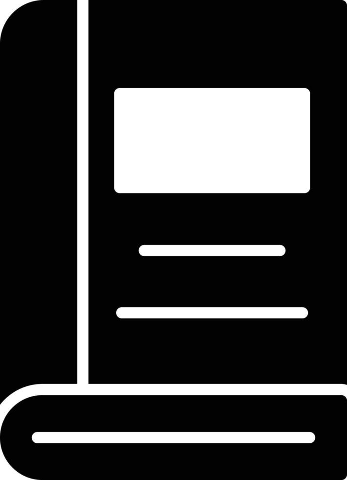 Book Glyph Icon vector