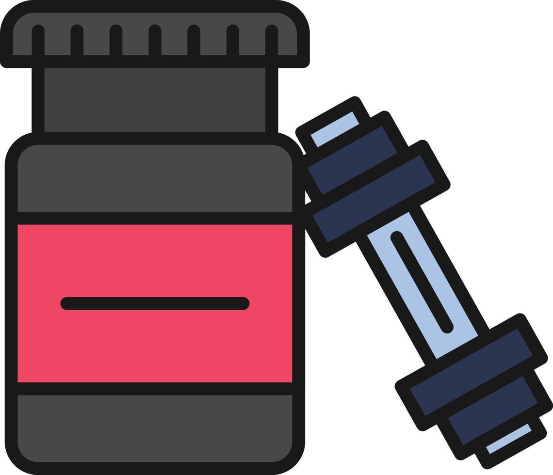 Protein Line Filled vector