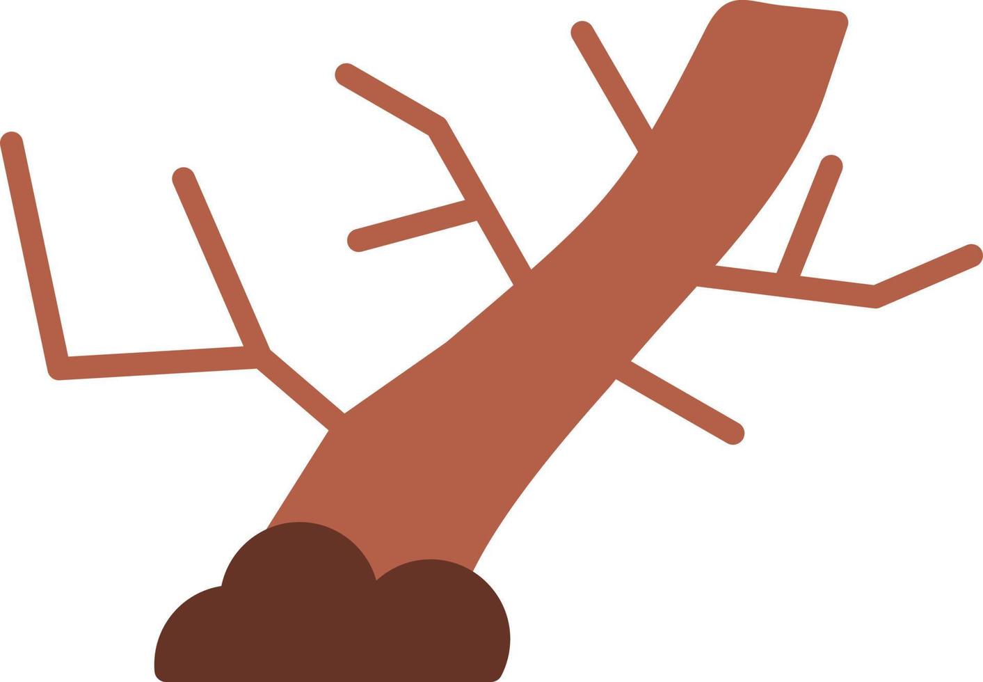 Dead Tree Flat Icon vector