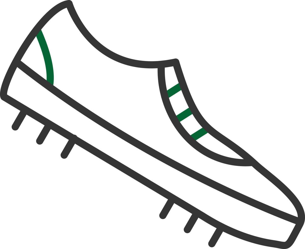 Shoe Line Two Color vector