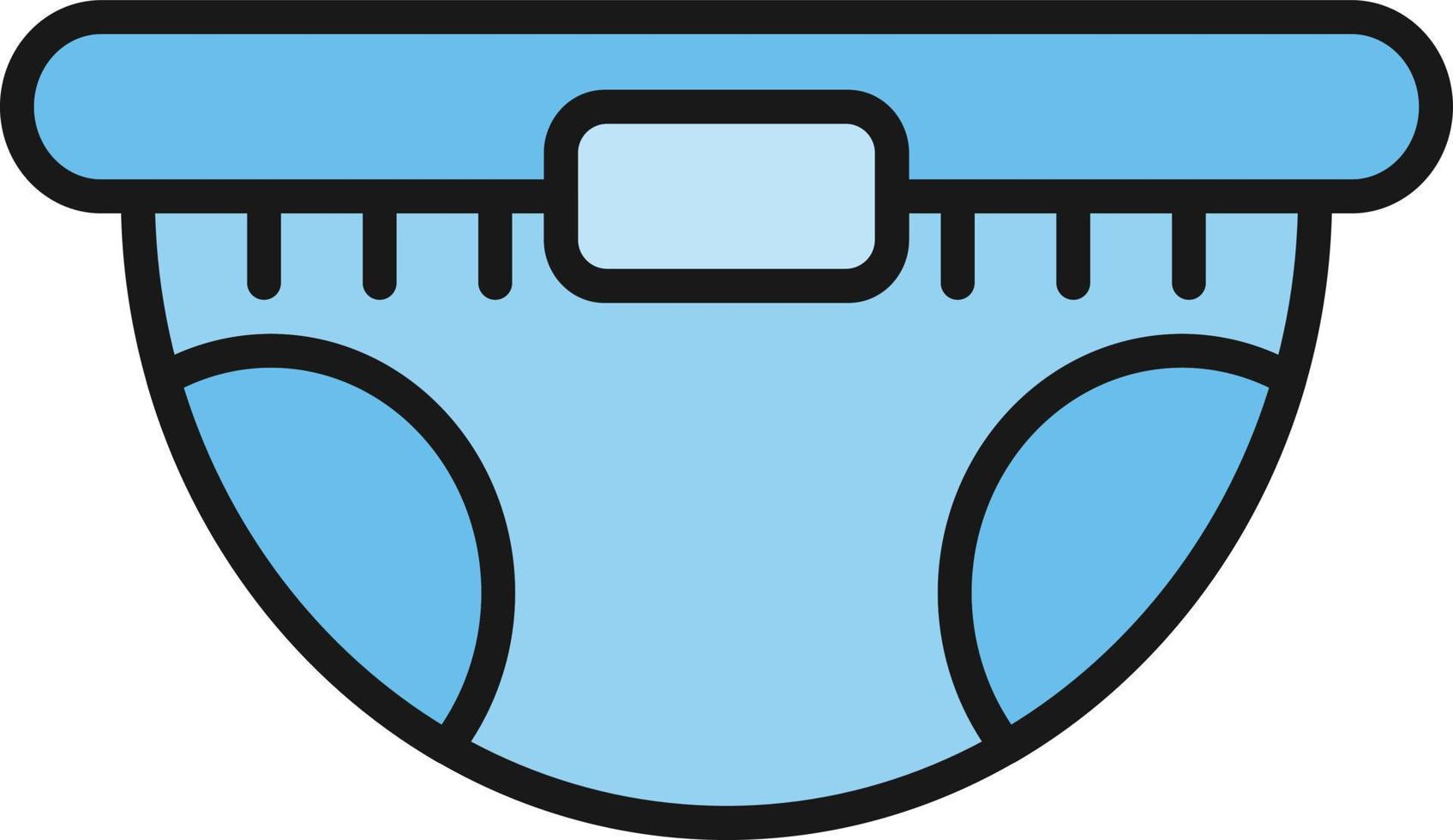 Diaper Line Filled vector