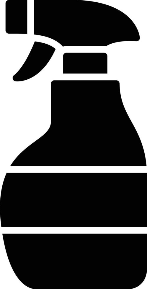 Cleaning Spray Glyph Icon vector