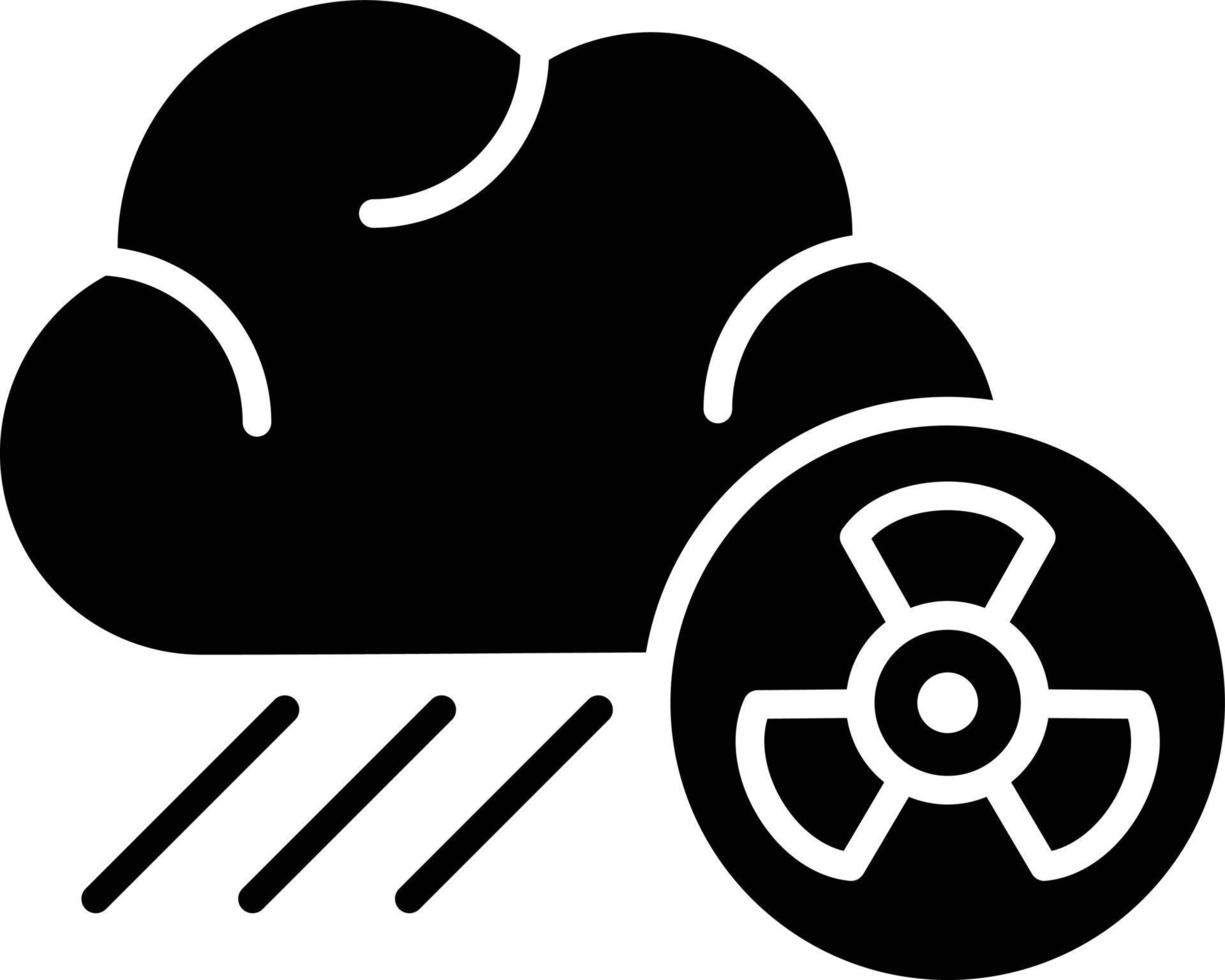 Acid Rain Glyph Icon vector