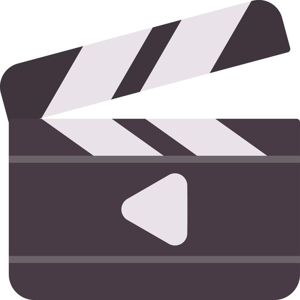 Clapperboard Flat Icon vector