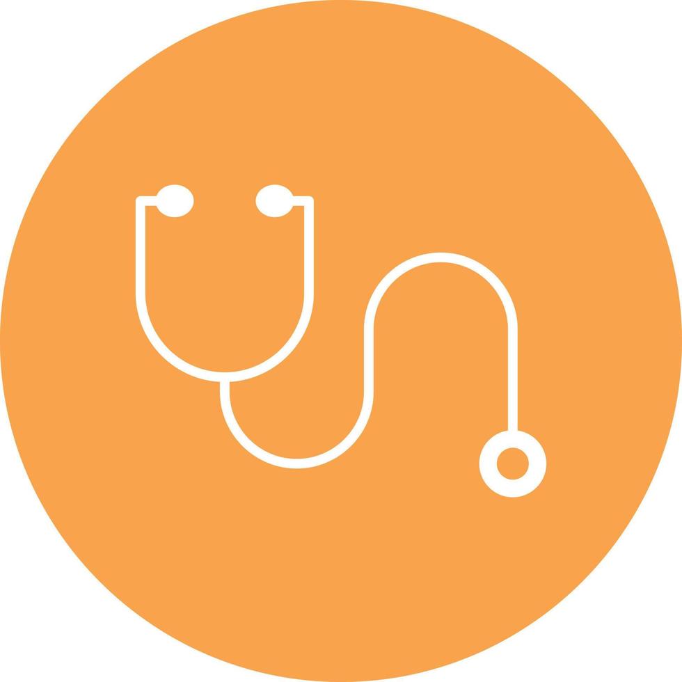 Stethoscope Glyph Circle Multicolor vector