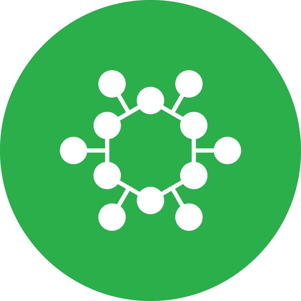Atom Structure Glyph Circle Multicolor vector