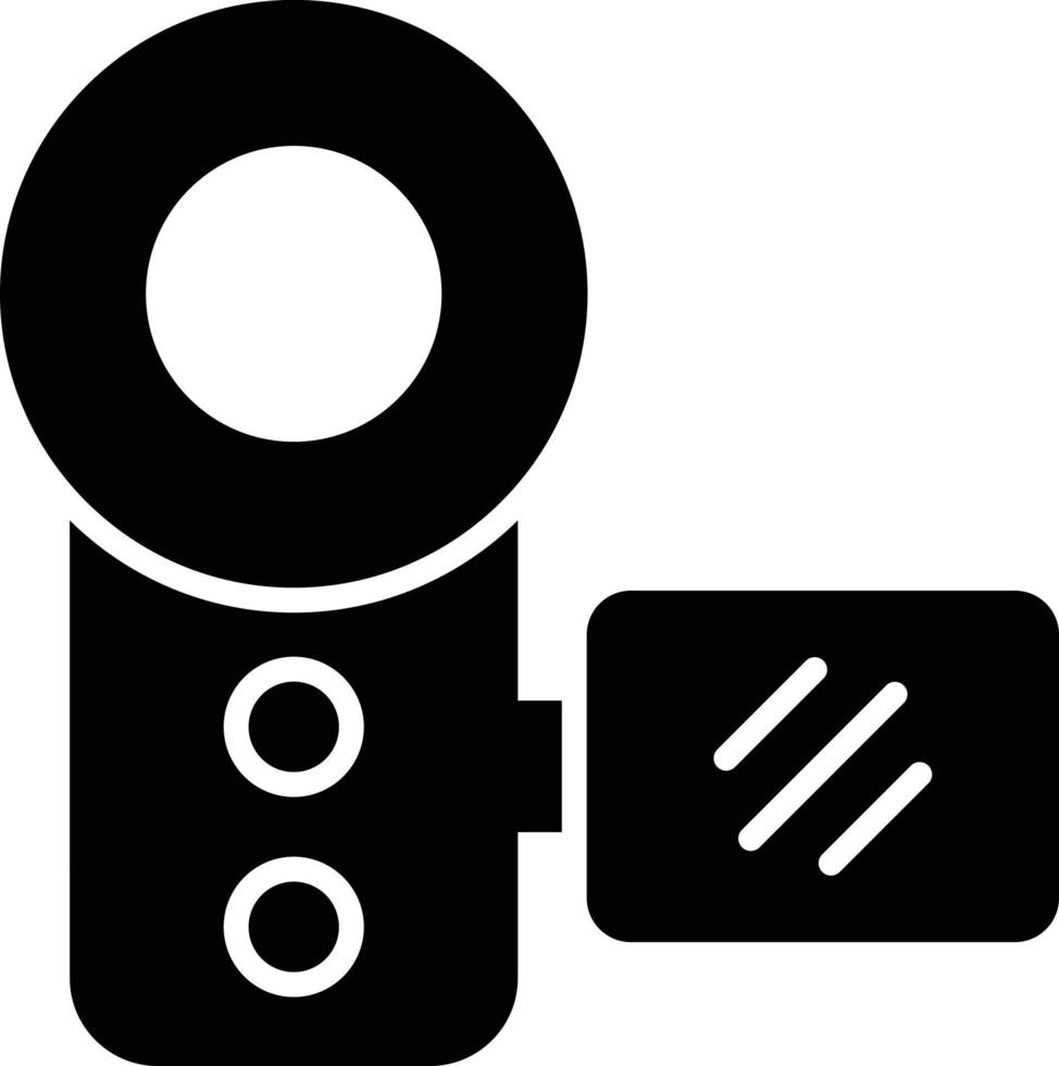 Camcorder Glyph Icon vector