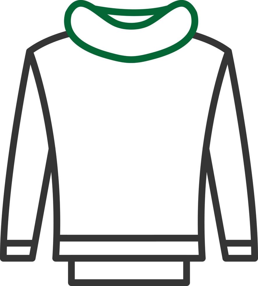Sweatshirt Line Two Color 9423389 Vector Art at Vecteezy