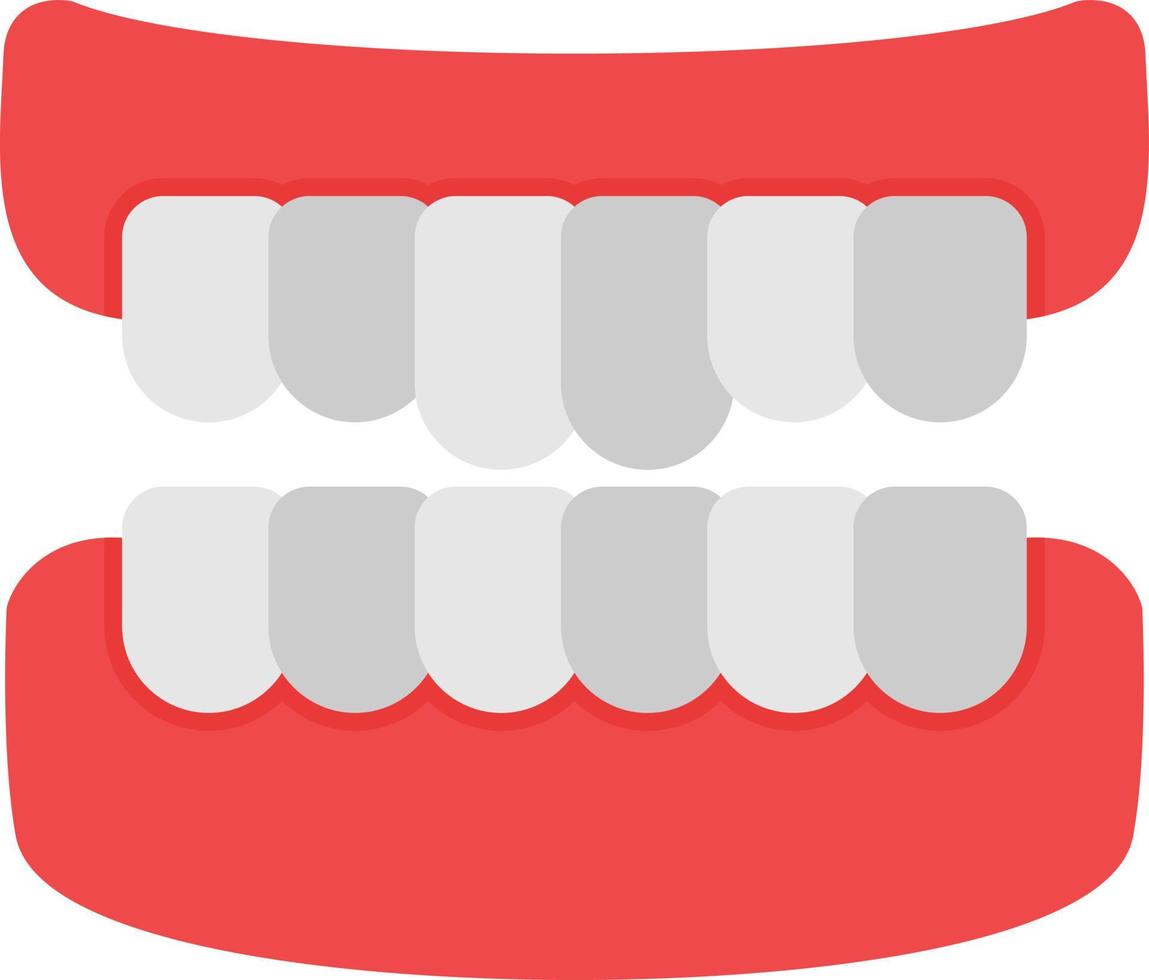 Denture Flat Icon vector