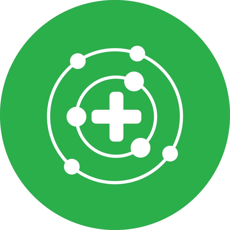 Proton Glyph Circle Multicolor vector