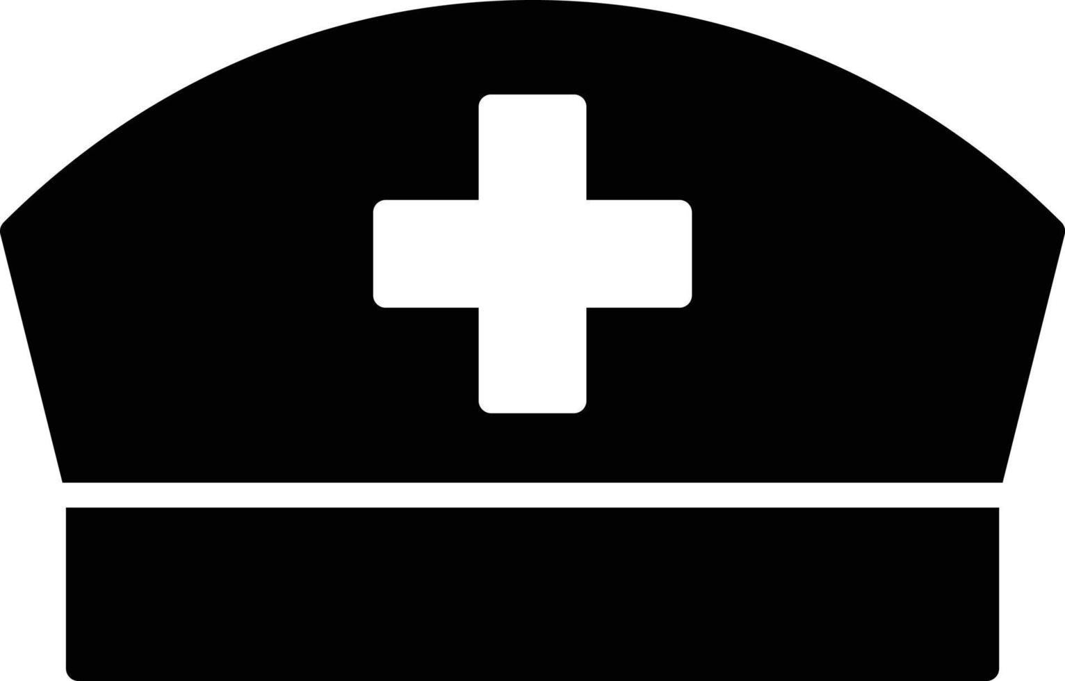 Nurse Cap Glyph Icon vector