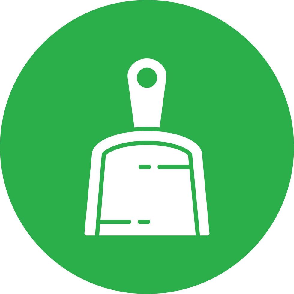 Dustpan Glyph Circle Multicolor vector