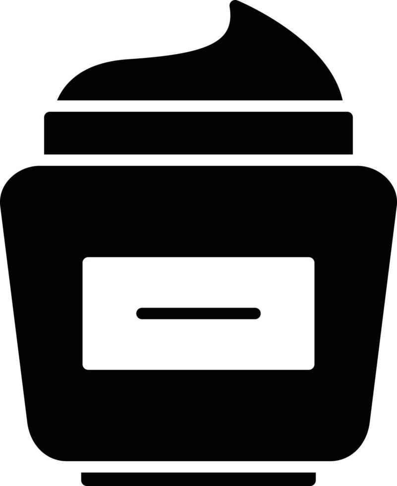 Face Cream Glyph Icon vector