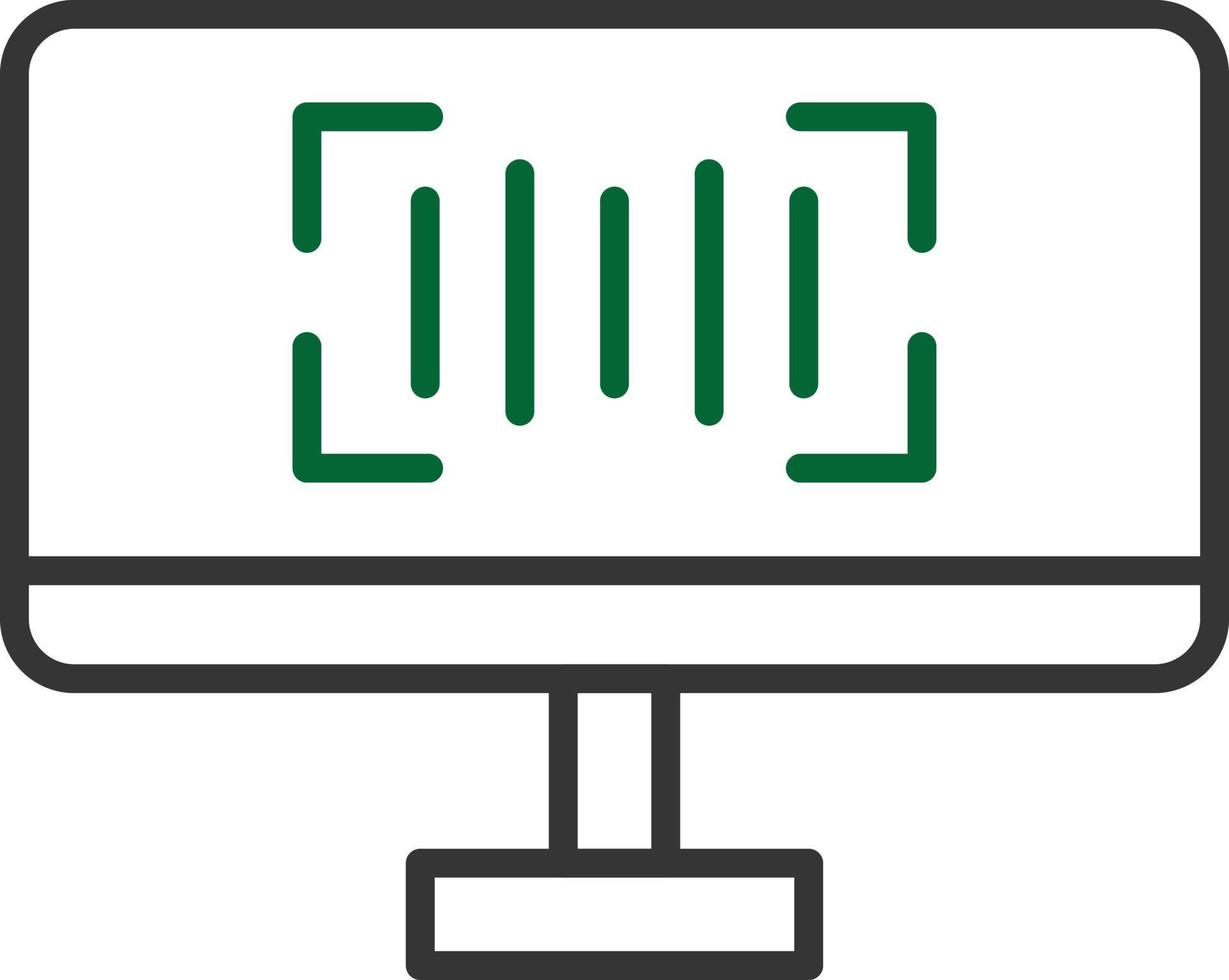Scanner Line Two Color vector