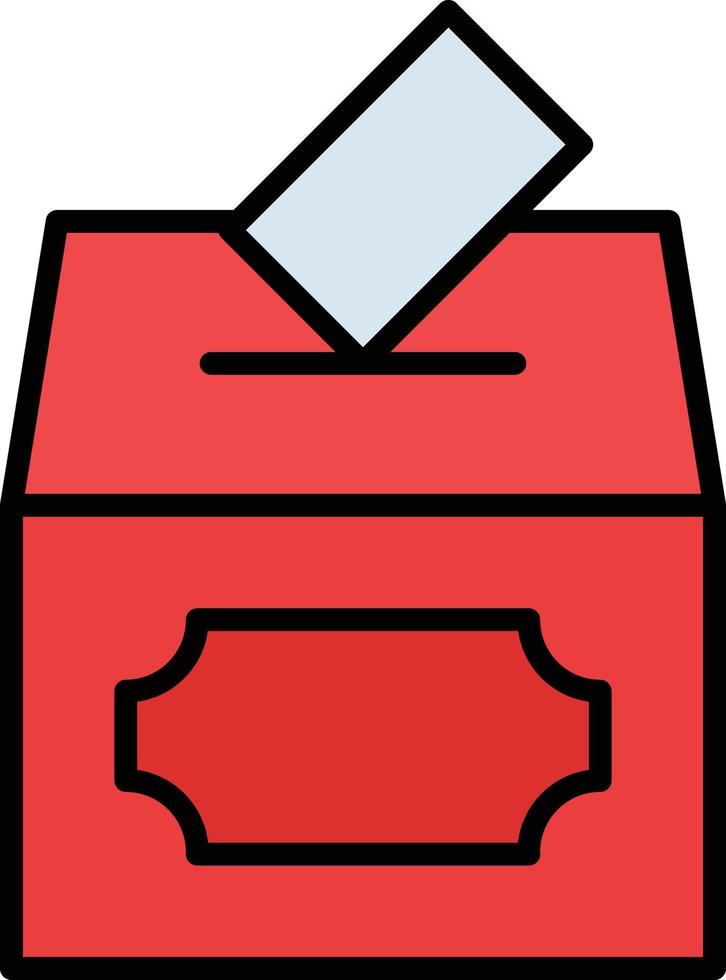 Voting Line Filled vector