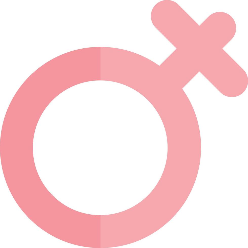 icono plano de signo femenino vector