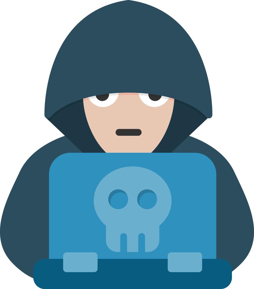 Hacker Flat Icon vector