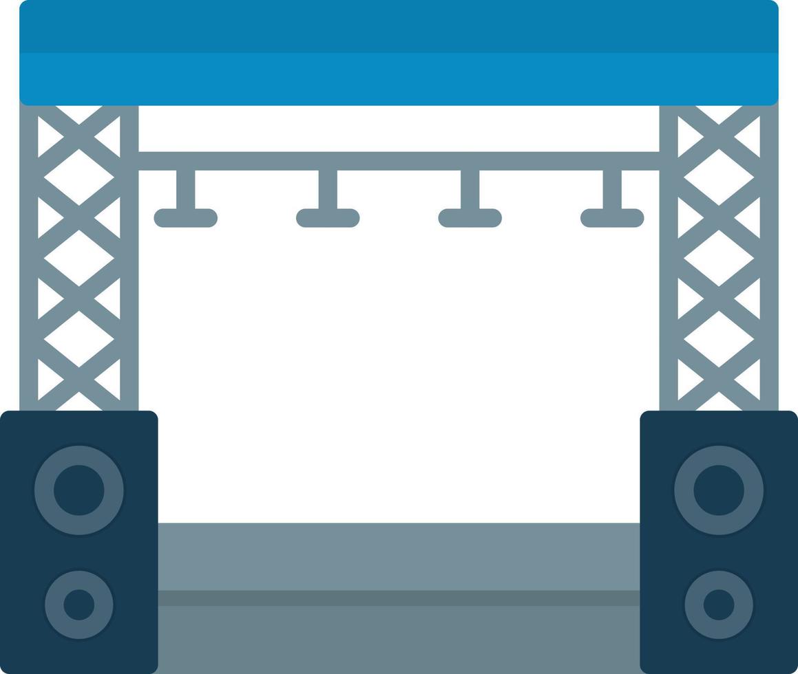 Stage Flat Icon vector