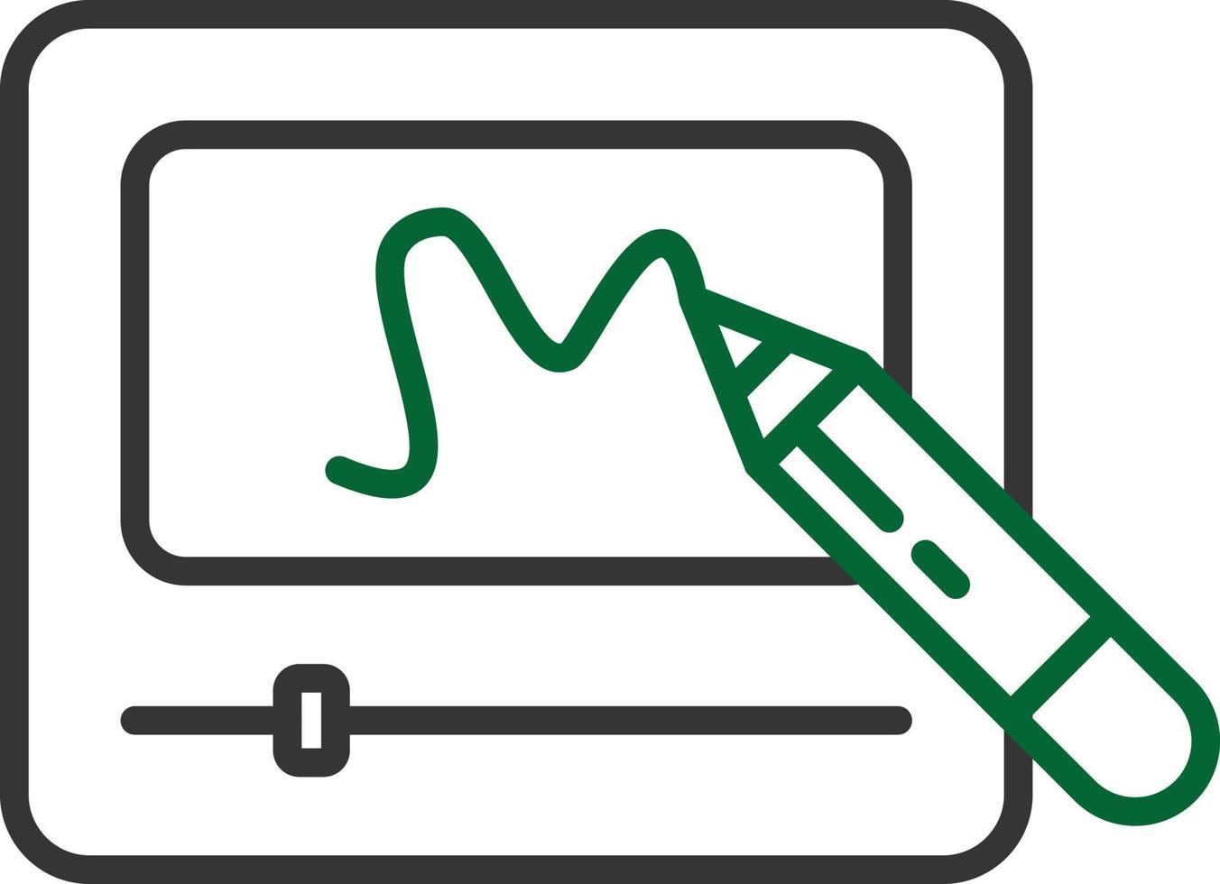 Telesketch Line Two Color vector