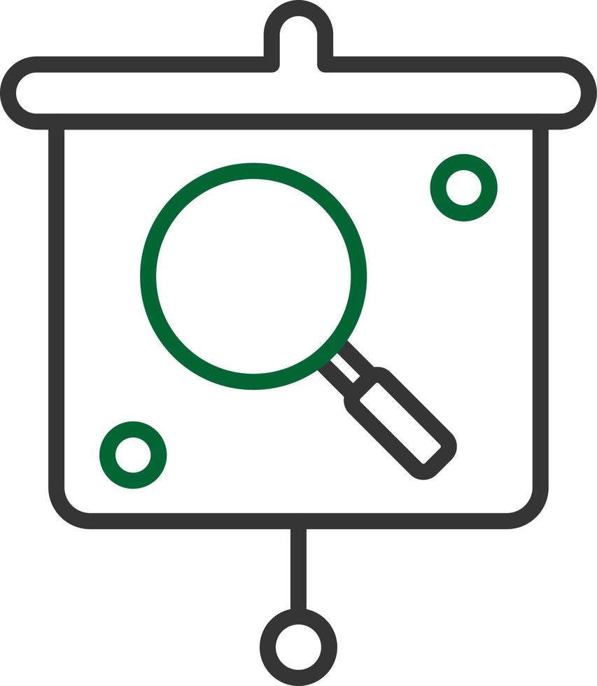 Searching Presentation Line Two Color vector