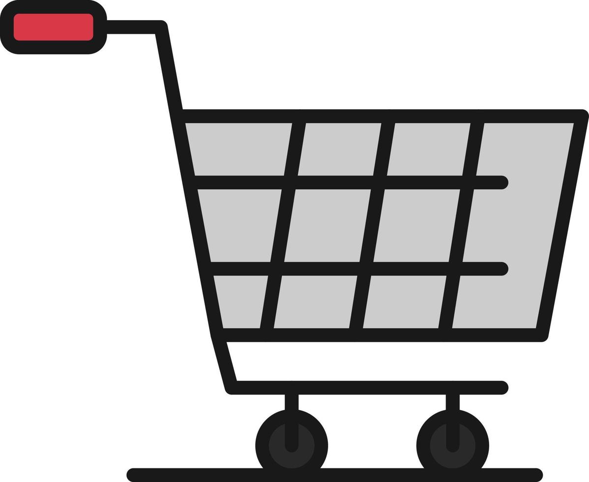 Shopping Cart Line Filled 9423802 Vector Art at Vecteezy