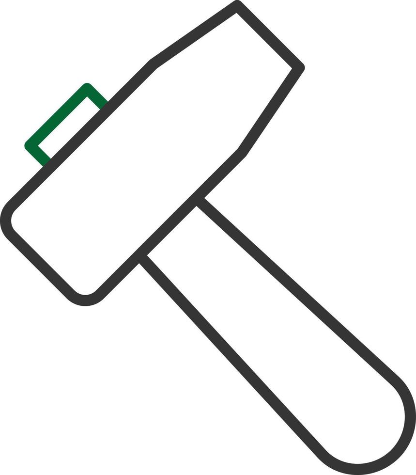 Hammer Line Two Color vector