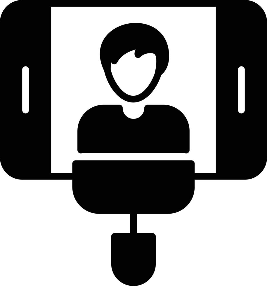 Selfie Glyph Icon vector