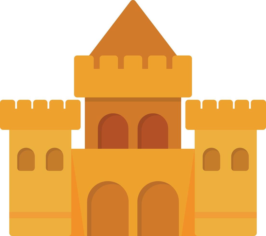 Palace Flat Icon vector