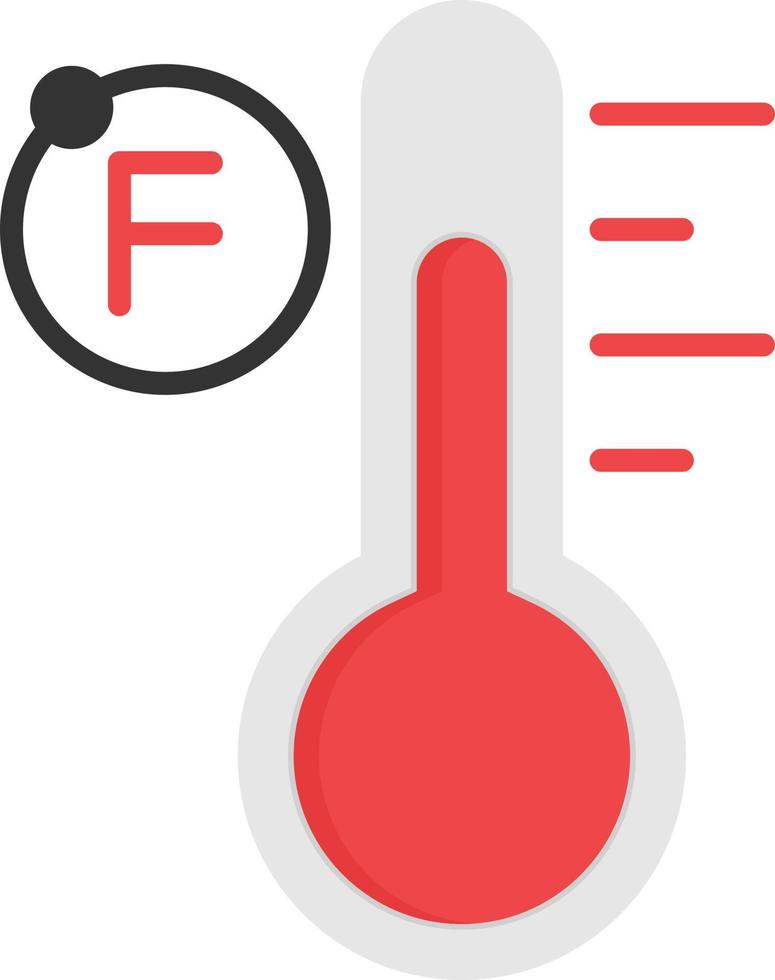 Fahrenheit Flat Icon vector