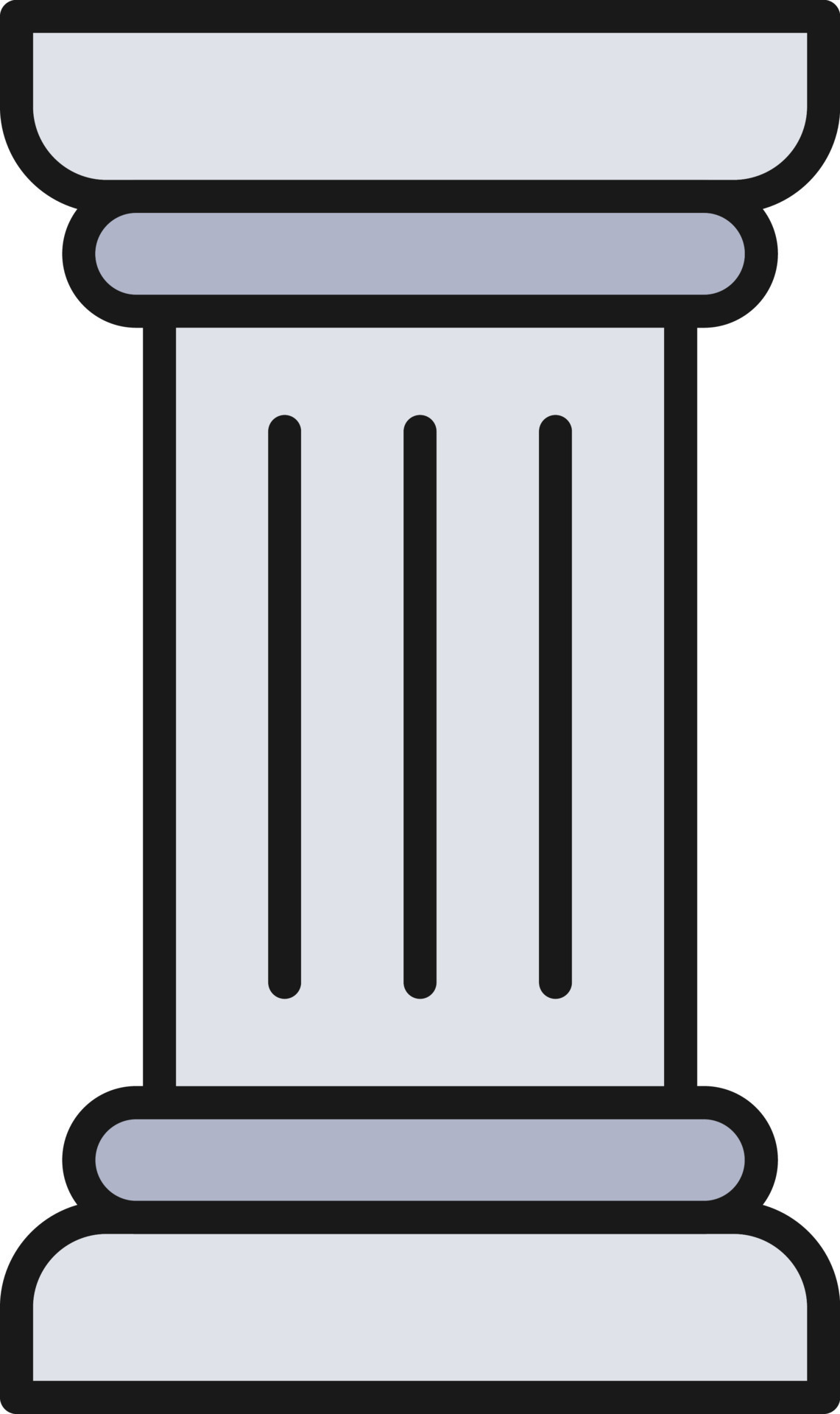 Pillar Line Filled 9423899 Vector Art at Vecteezy