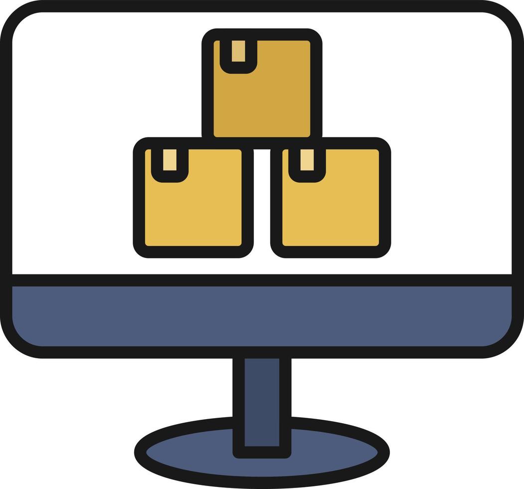 Online Order Line Filled vector