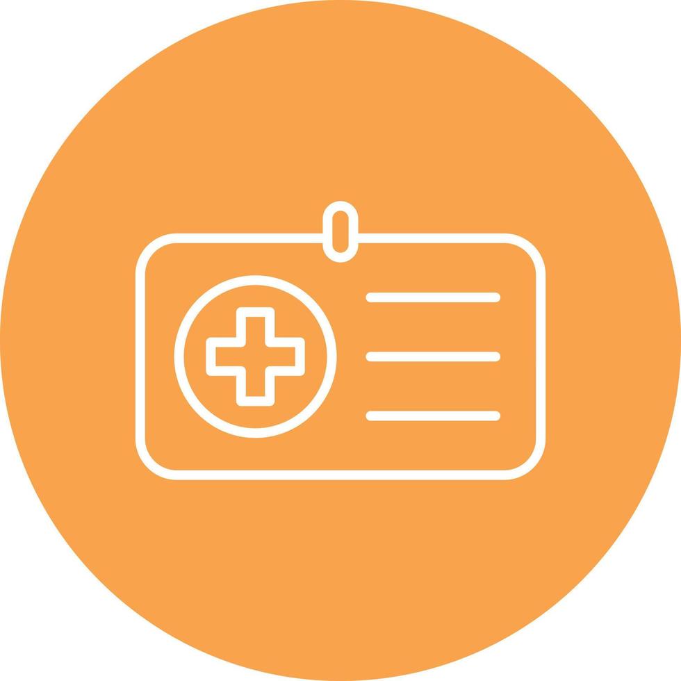 Medical Id Line Circle Multicolor vector