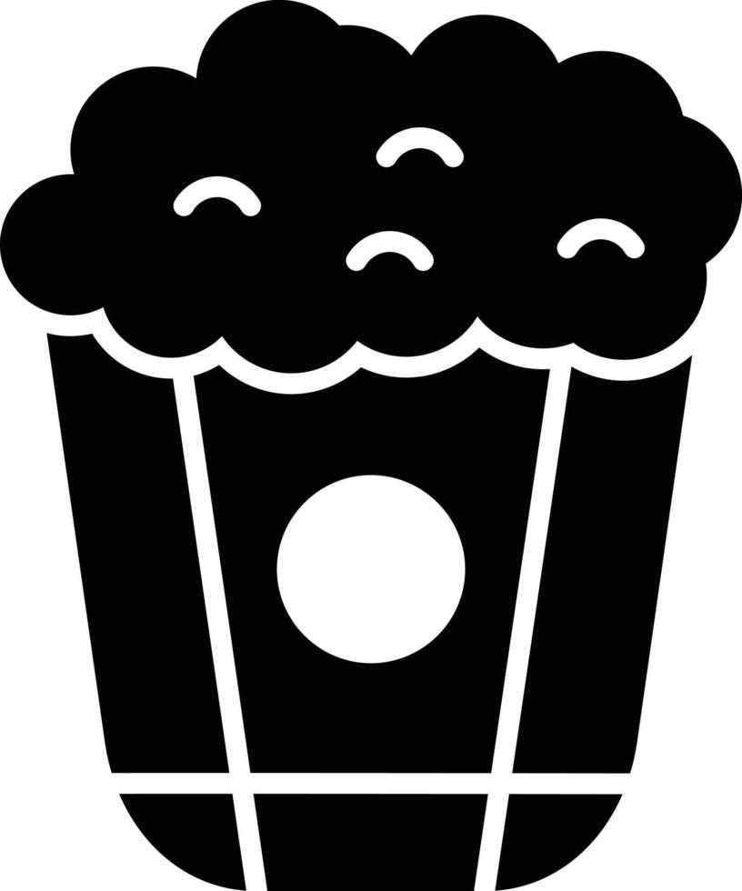 Popcorn Glyph Icon vector