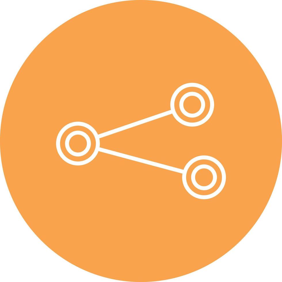 Link Line Circle Multicolor vector