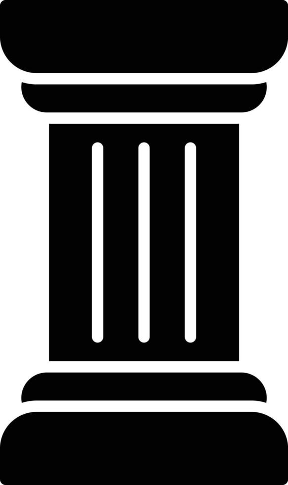 Pillar Glyph Icon vector