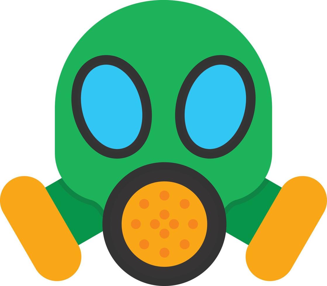 Gas Mask Flat Icon vector