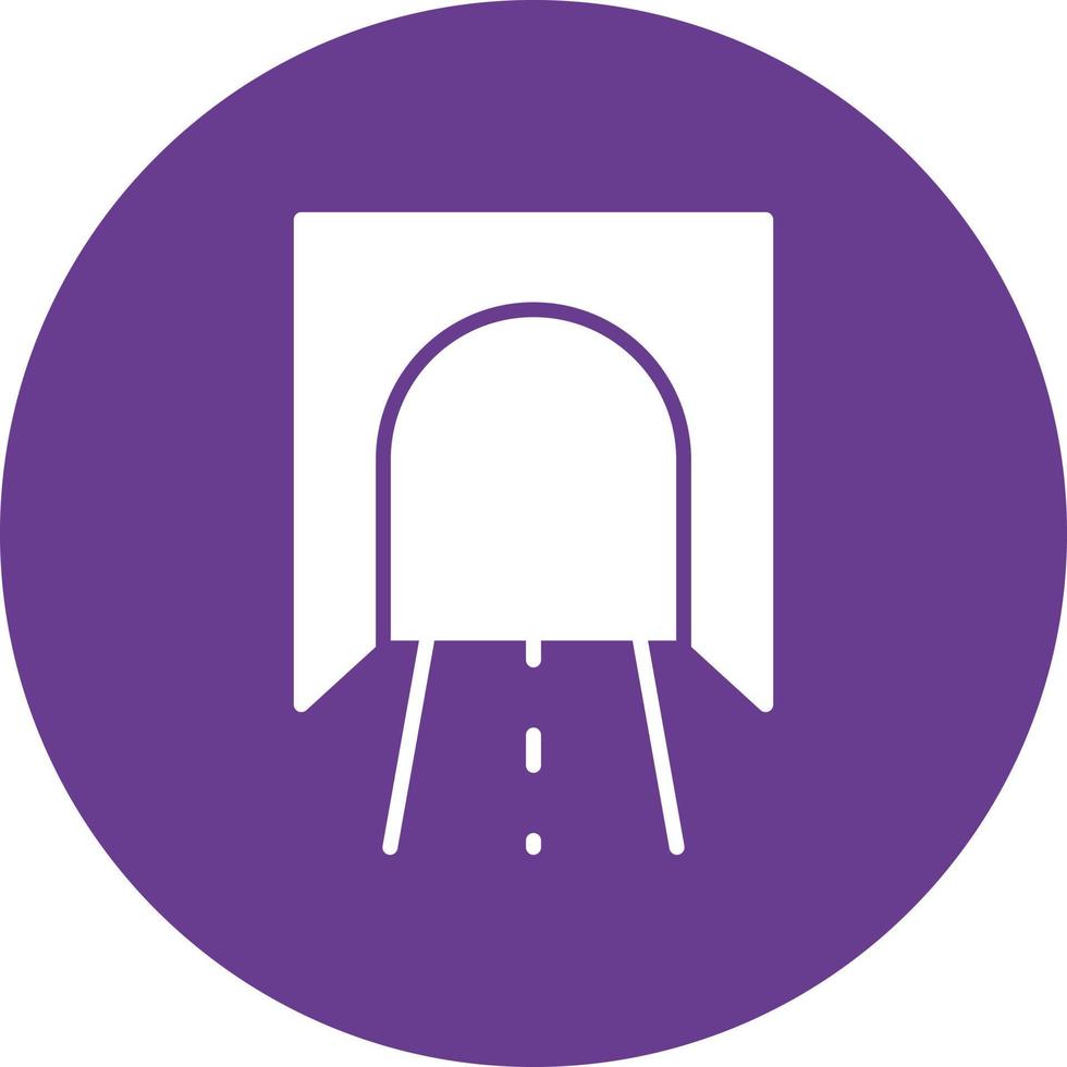 Tunnel Glyph Circle Multicolor vector