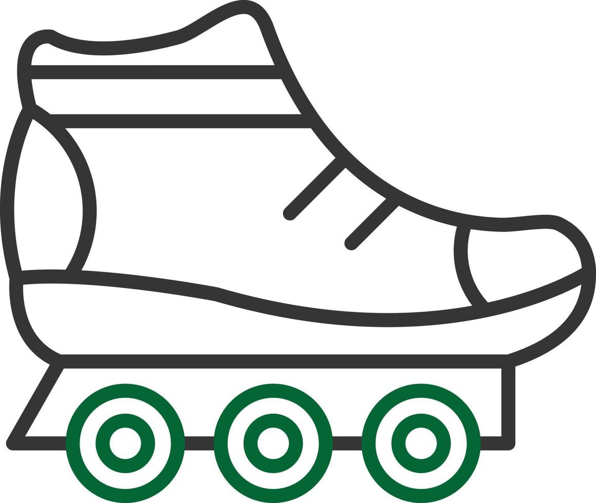 Skate Line Two Color vector