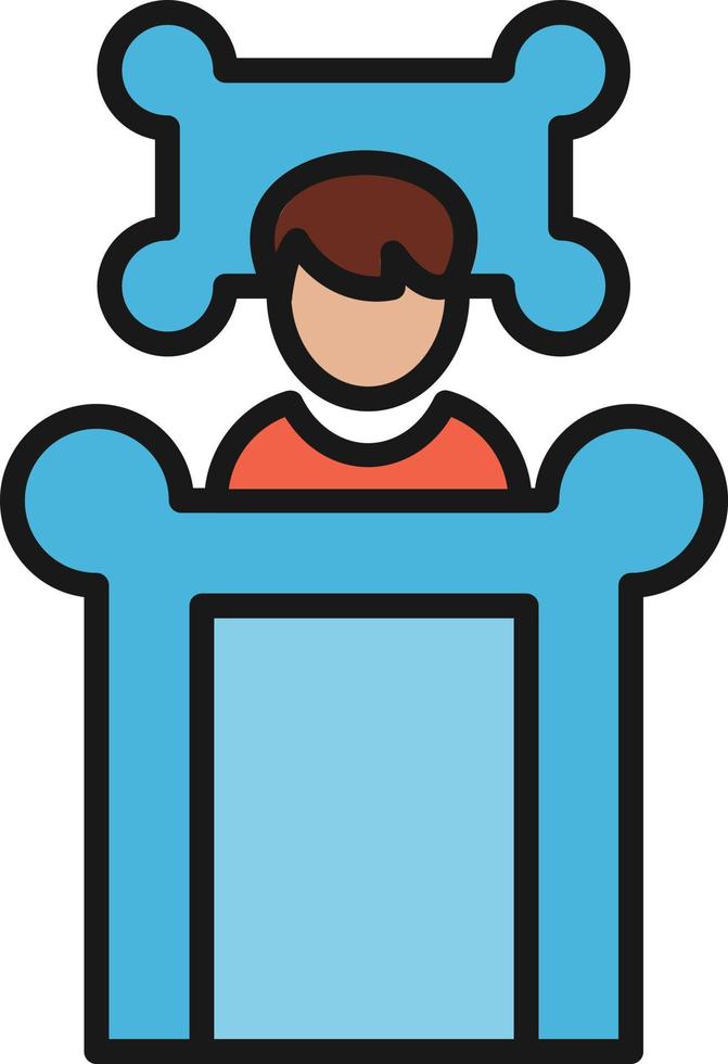 línea de sueño llena vector
